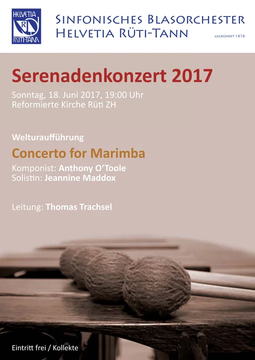 2017 Serenadenkonzert Konzertprogramm