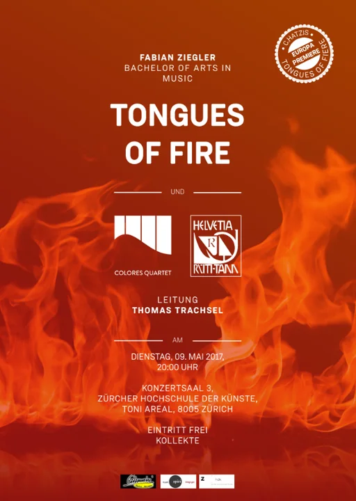2017 Tongues of Fire Konzertprogramm