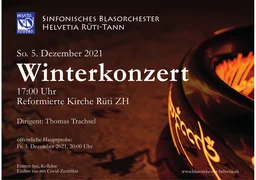Titelseite des Konzertprogramms Winterkonzert 2021