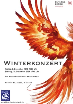 Titelseite des Konzertprogramms Winterkonzert 2023