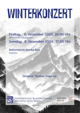 Titelseite des Konzertprogramms Winterkonzert 2024